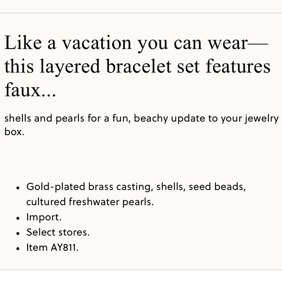 NWT J Crew 3-piece Oceanside Pearl Bracelet Set - Picture 8 of 8